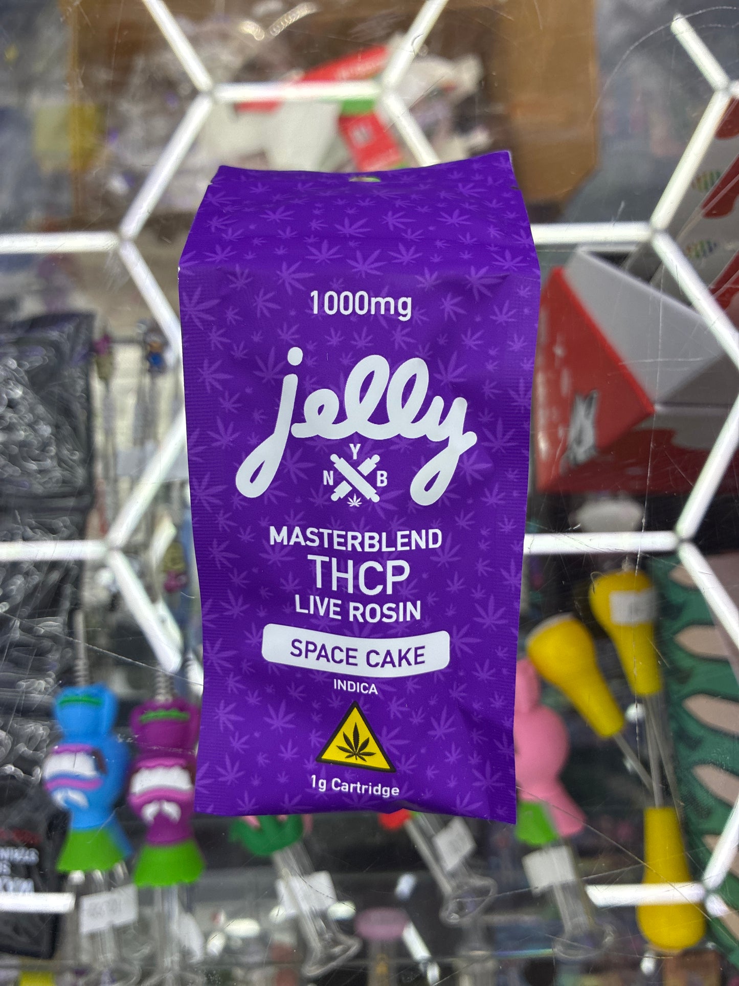 Jelly NYB masterblend 1g cartridge space cake indica