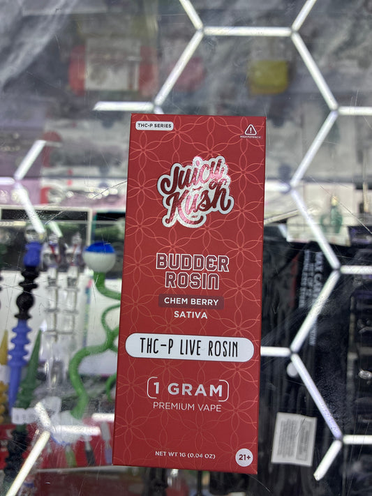 Juicy kush budder rosin 1g vape chem berry sativa