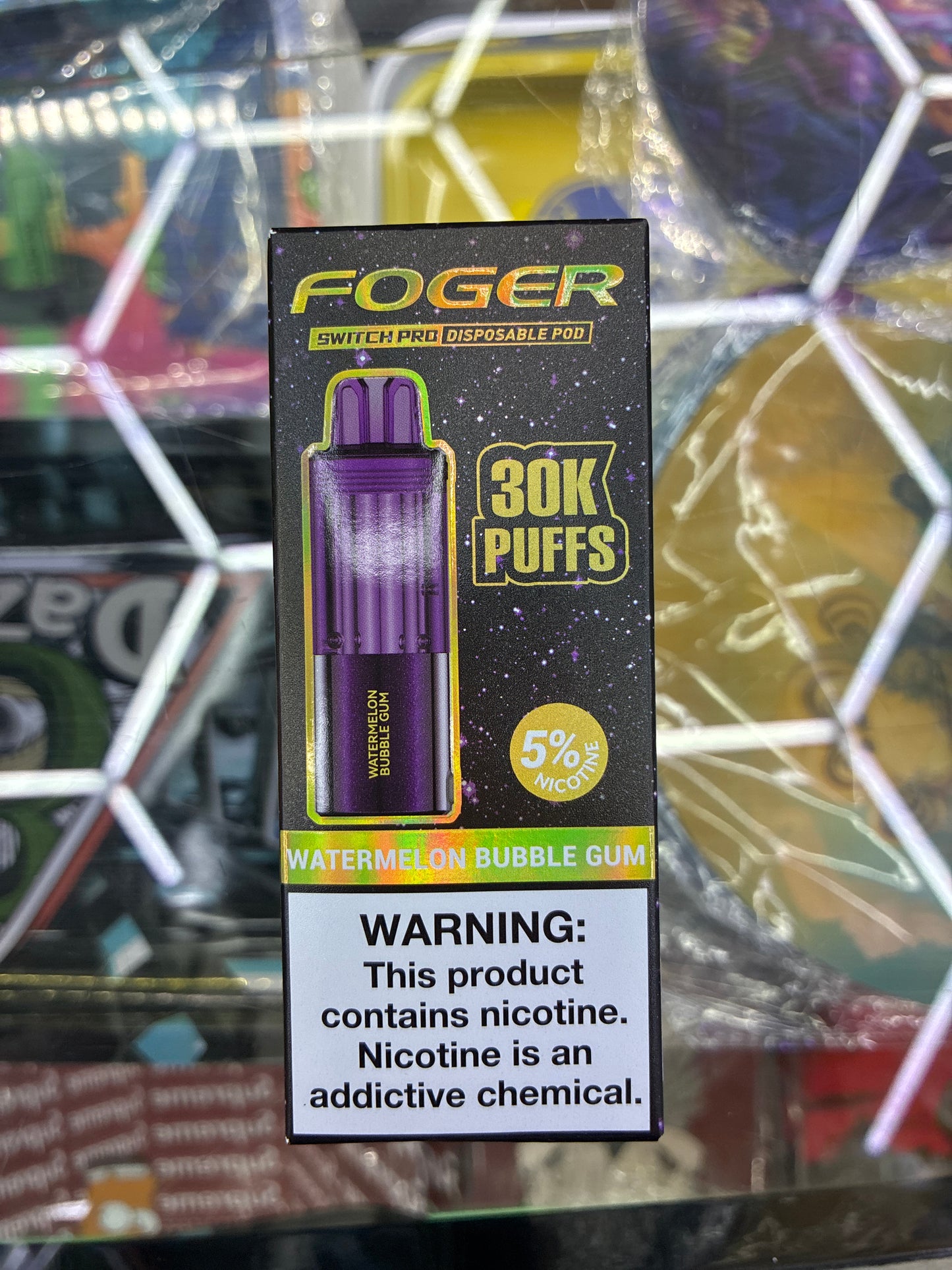 Fogger switch pro disposable pod 30k puffs watermelon bubble gum