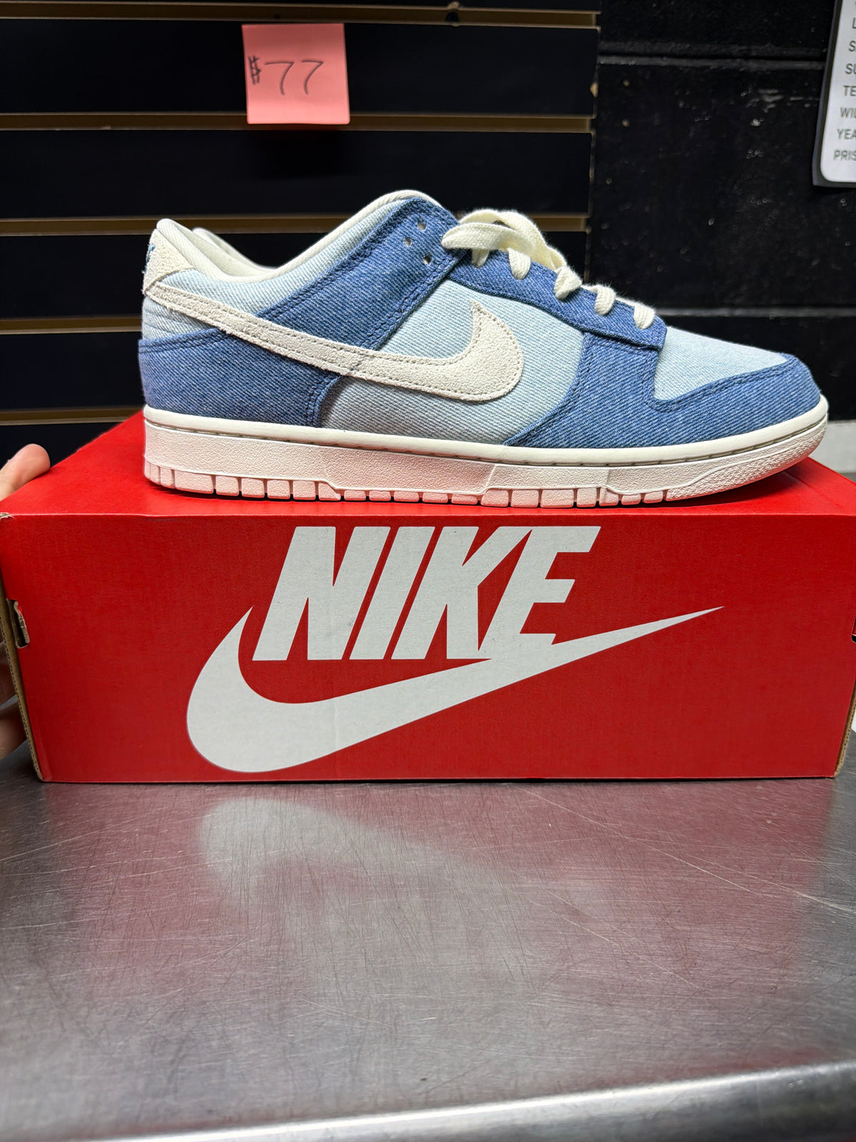 Nike Dunk Low Smokey Blue Denim Size 11
