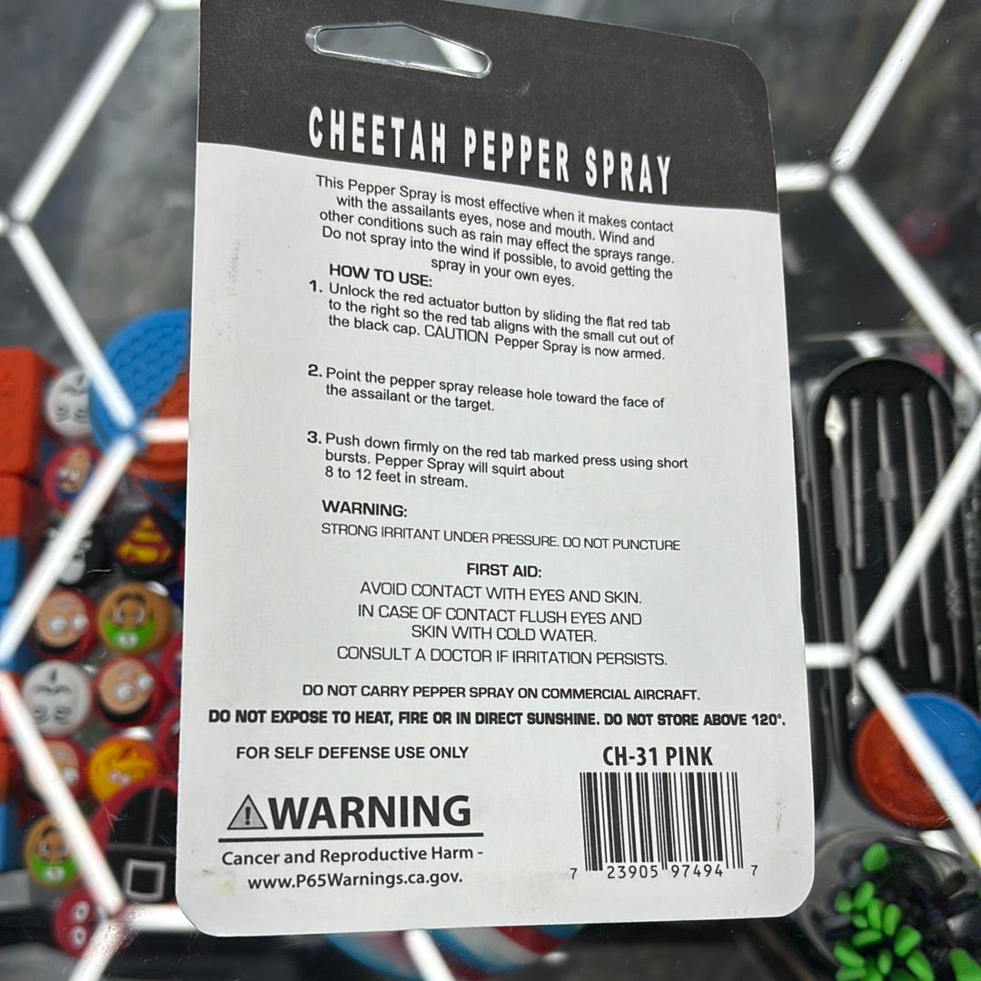 Pepper spray hot pink