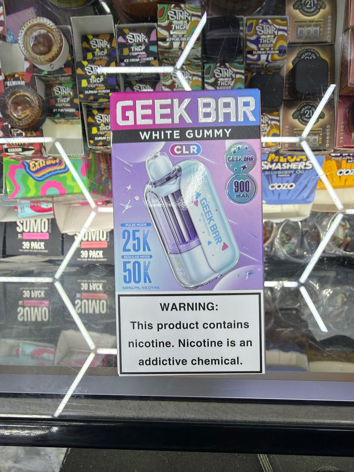 Geekbar clr 50k hits white gummy