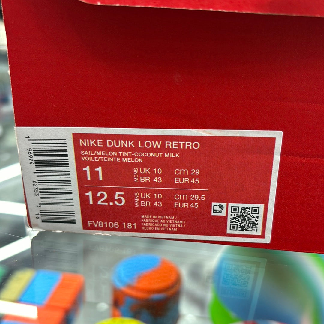 Nike dunk low retro sale/melon tent – coconut milk, violet – teinte melon size 11