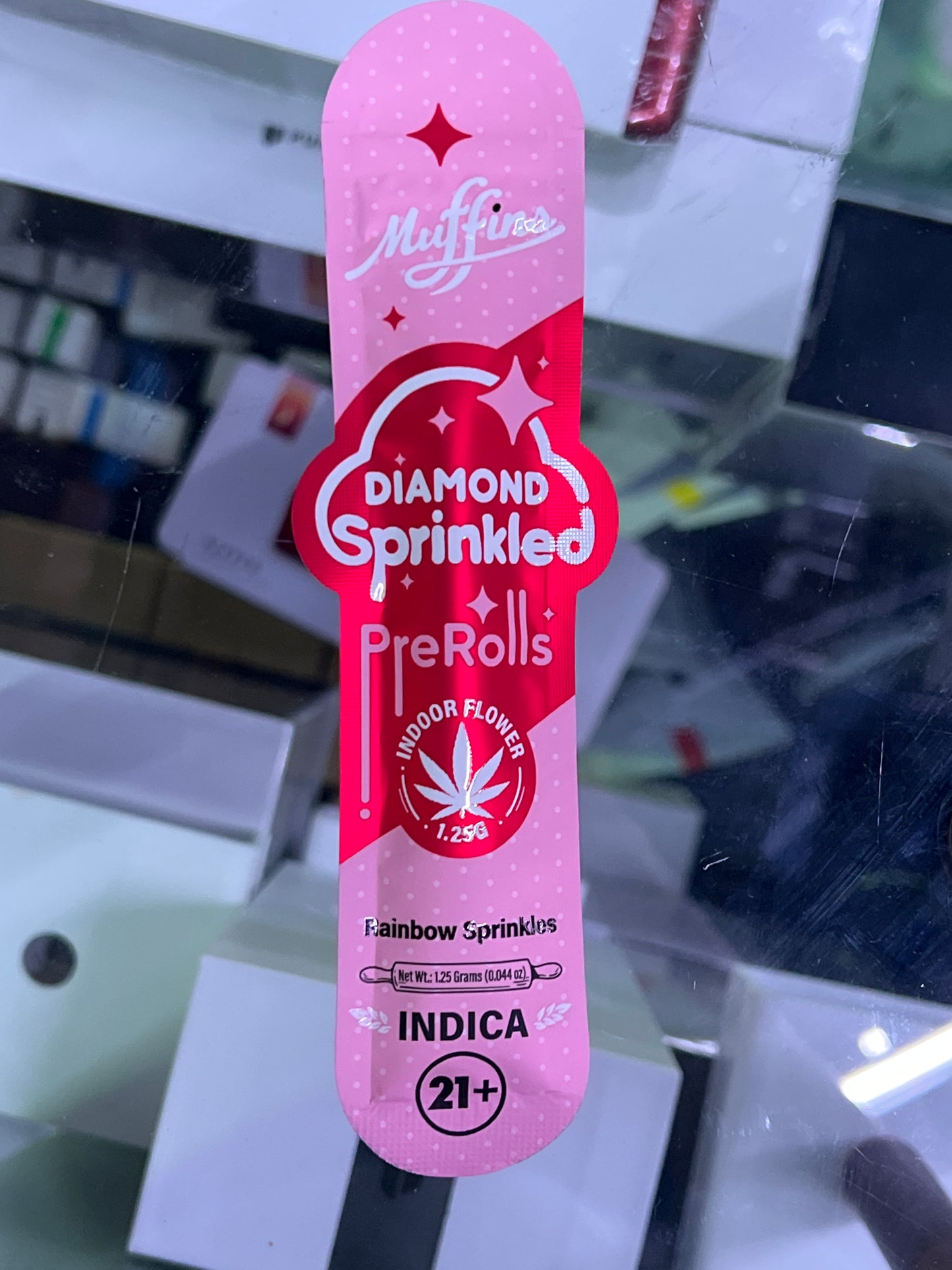 Muffin diamond sprinkled prerolls rainbow sprinkles