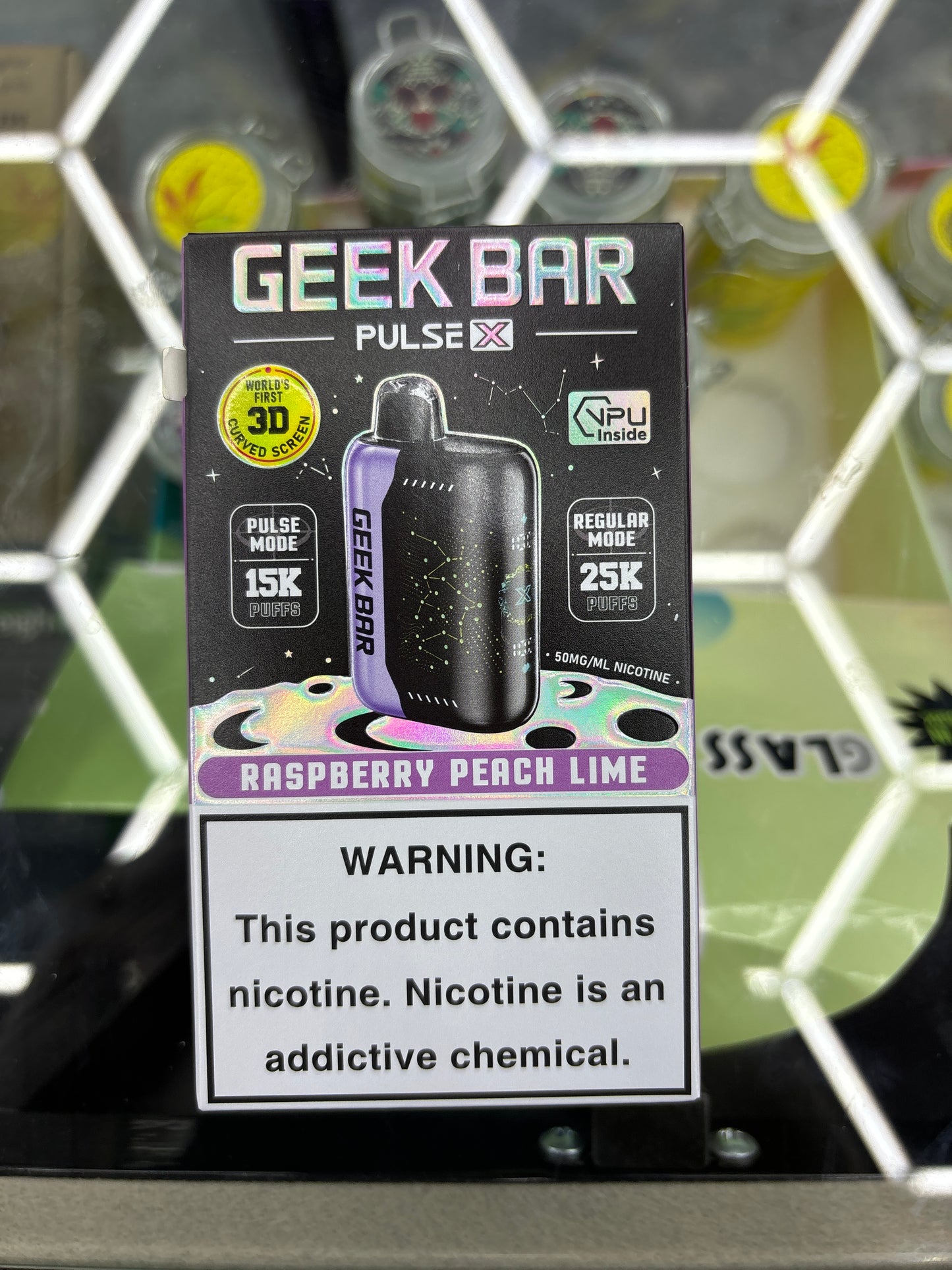 Geek bar pulse raspberry peach lime