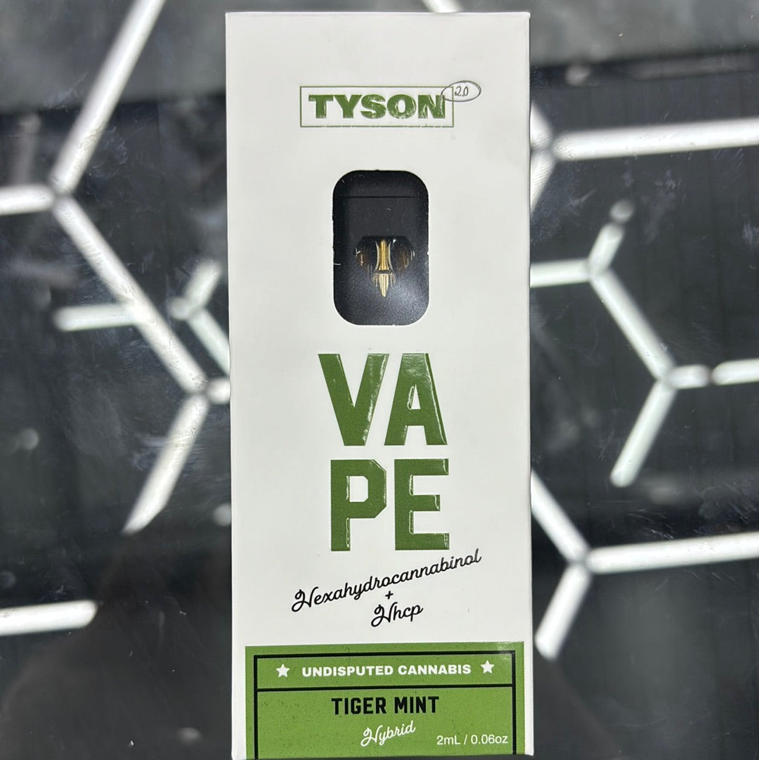 Tyson, vape, tiger, mint hybrid
