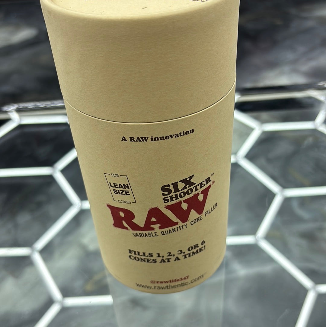 Raw lean size cones, six shooter