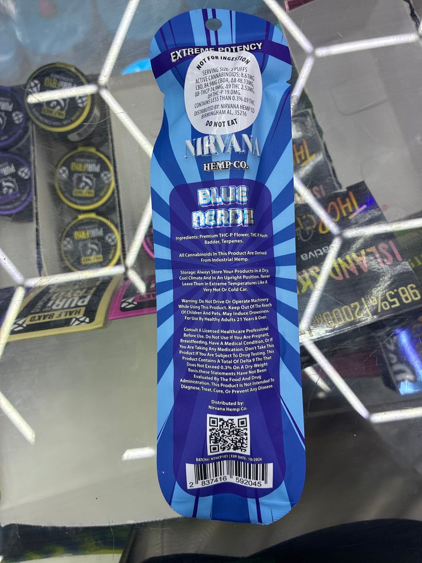 Nirvana thcp hash hole blue nerds hybrid 2.5g