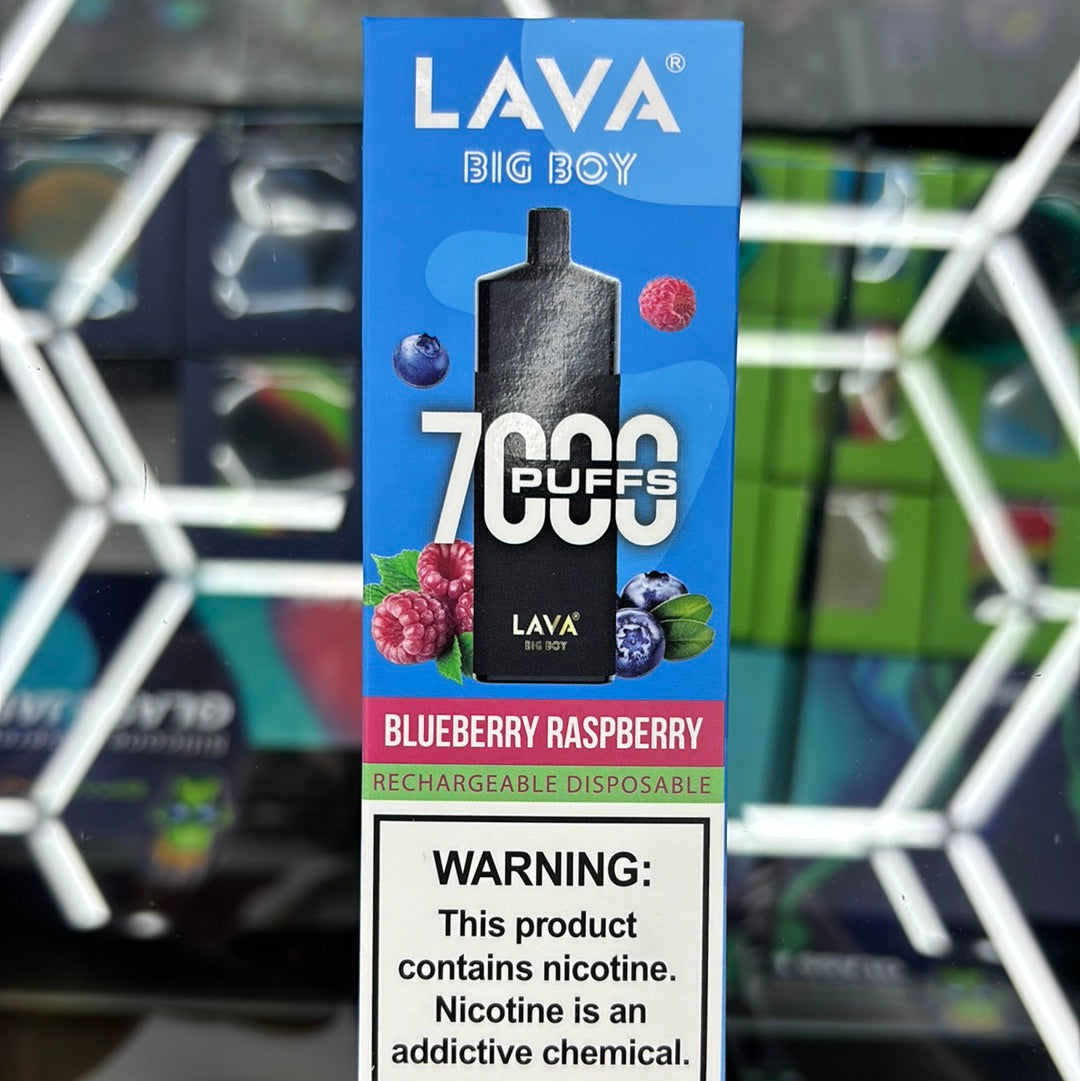 Lava 7000 puffs blueberry raspberry