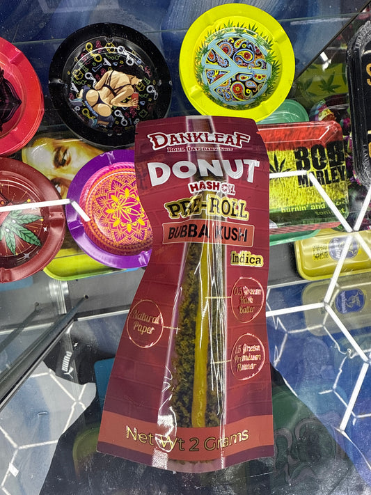 Dani leaf donut hash oil pre rolls bubba kush indica