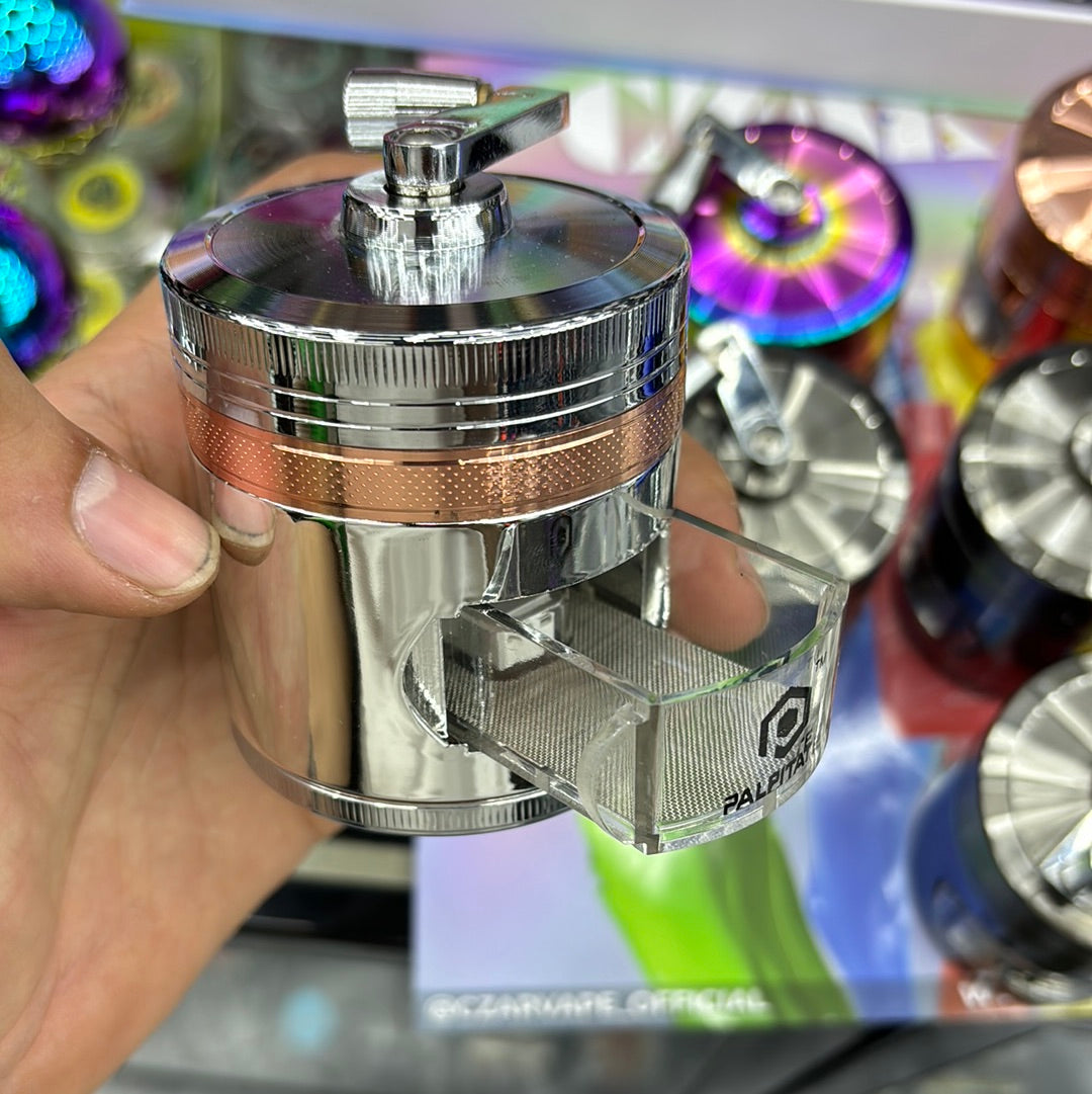 Custom grip top grinders