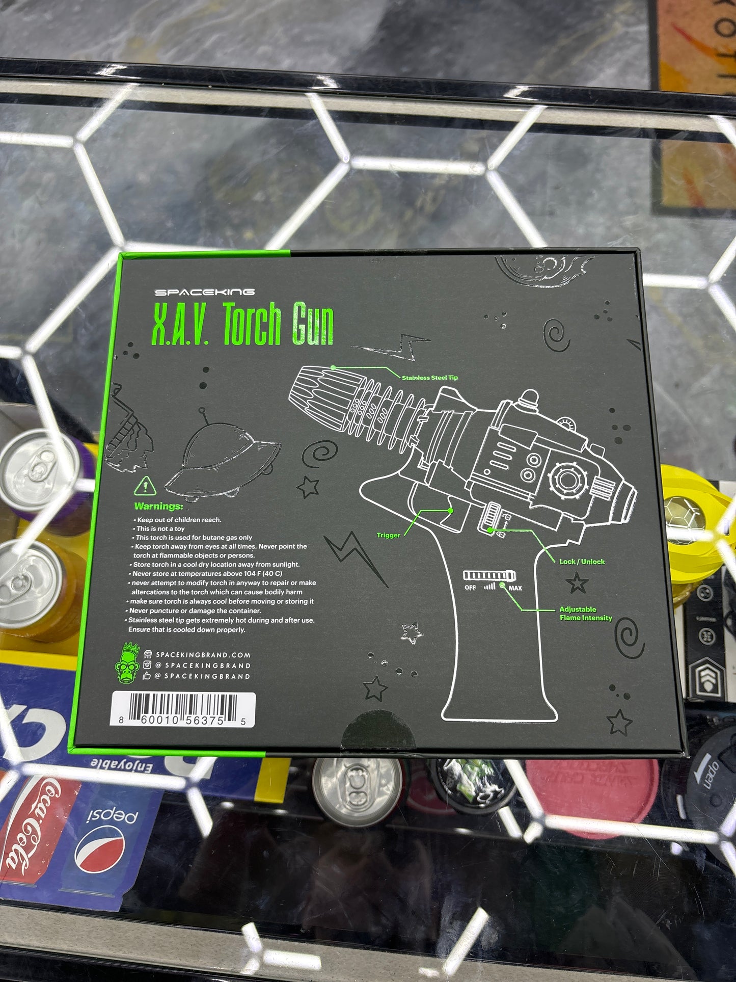 Space king XAV torch, gun green