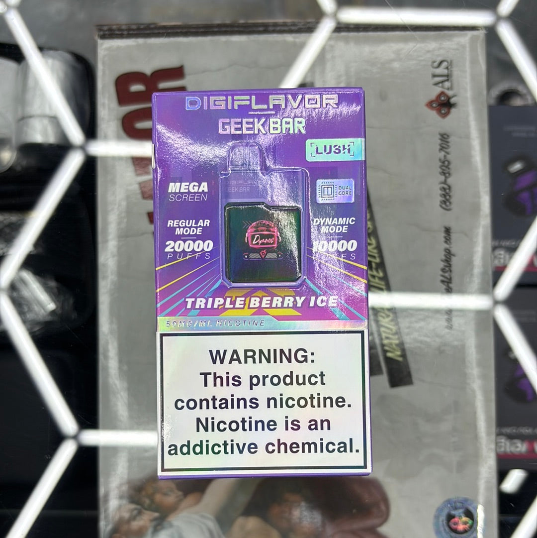 Geekbar 20,000 puffs triple berry ice