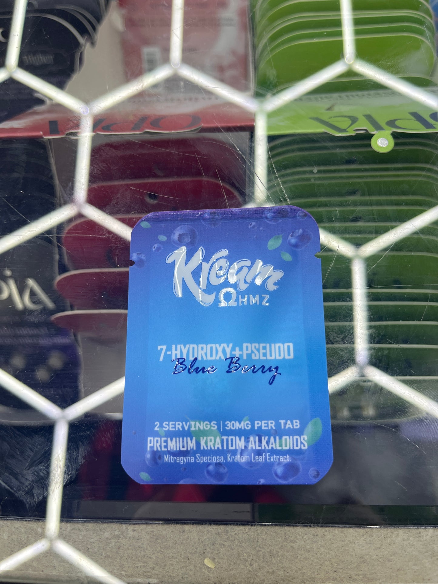 Kream ohmz 7-hydroxy+pseudo 30mg blue berry