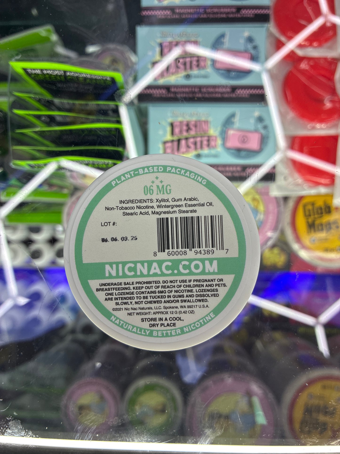 NICNAC NATURALS 15ct 06mg wintergreen