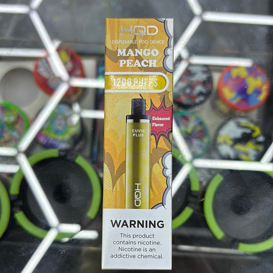 HQD mango peach 1200 puffs