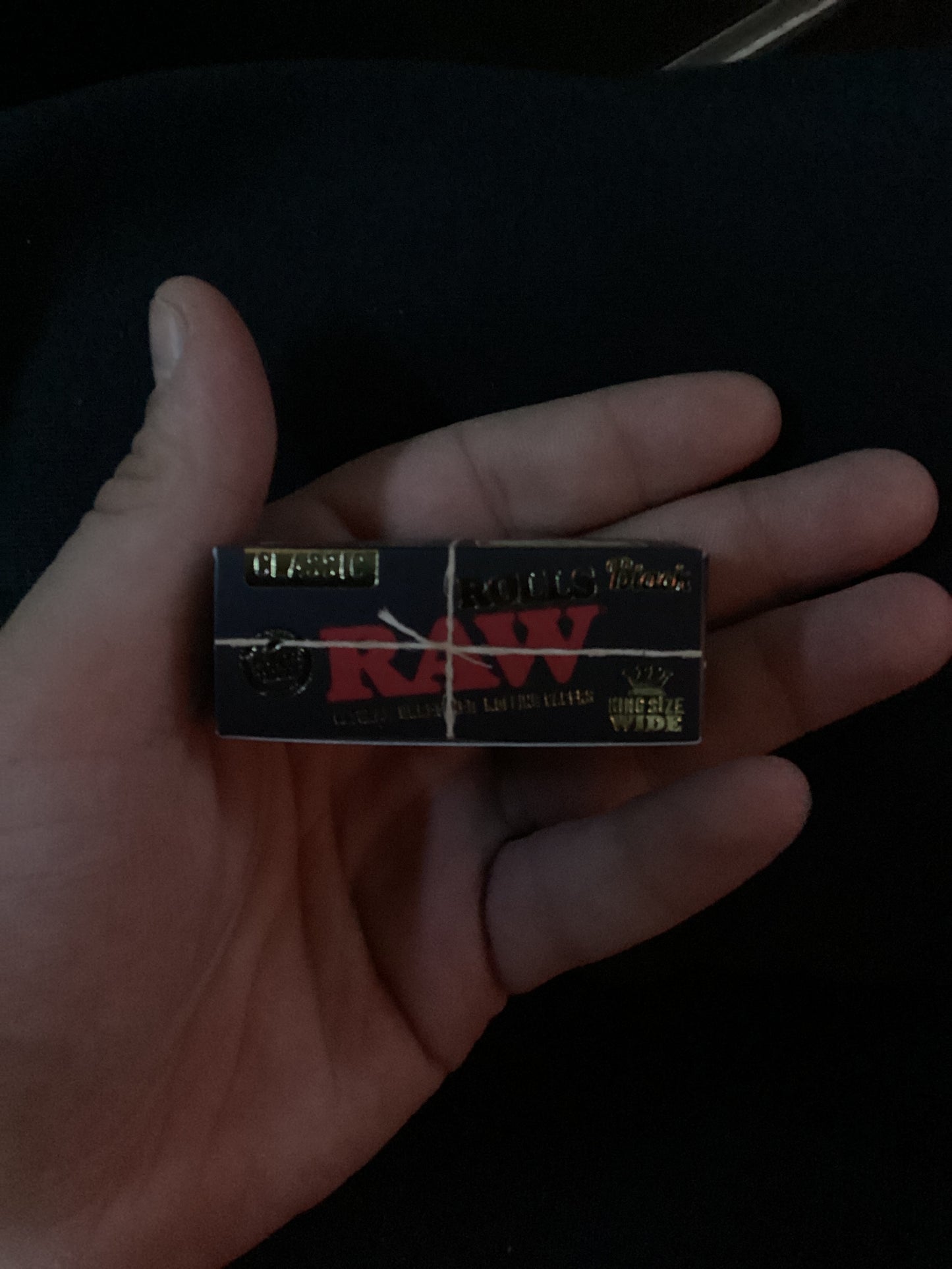 Raw black single wide 3 meter rolls