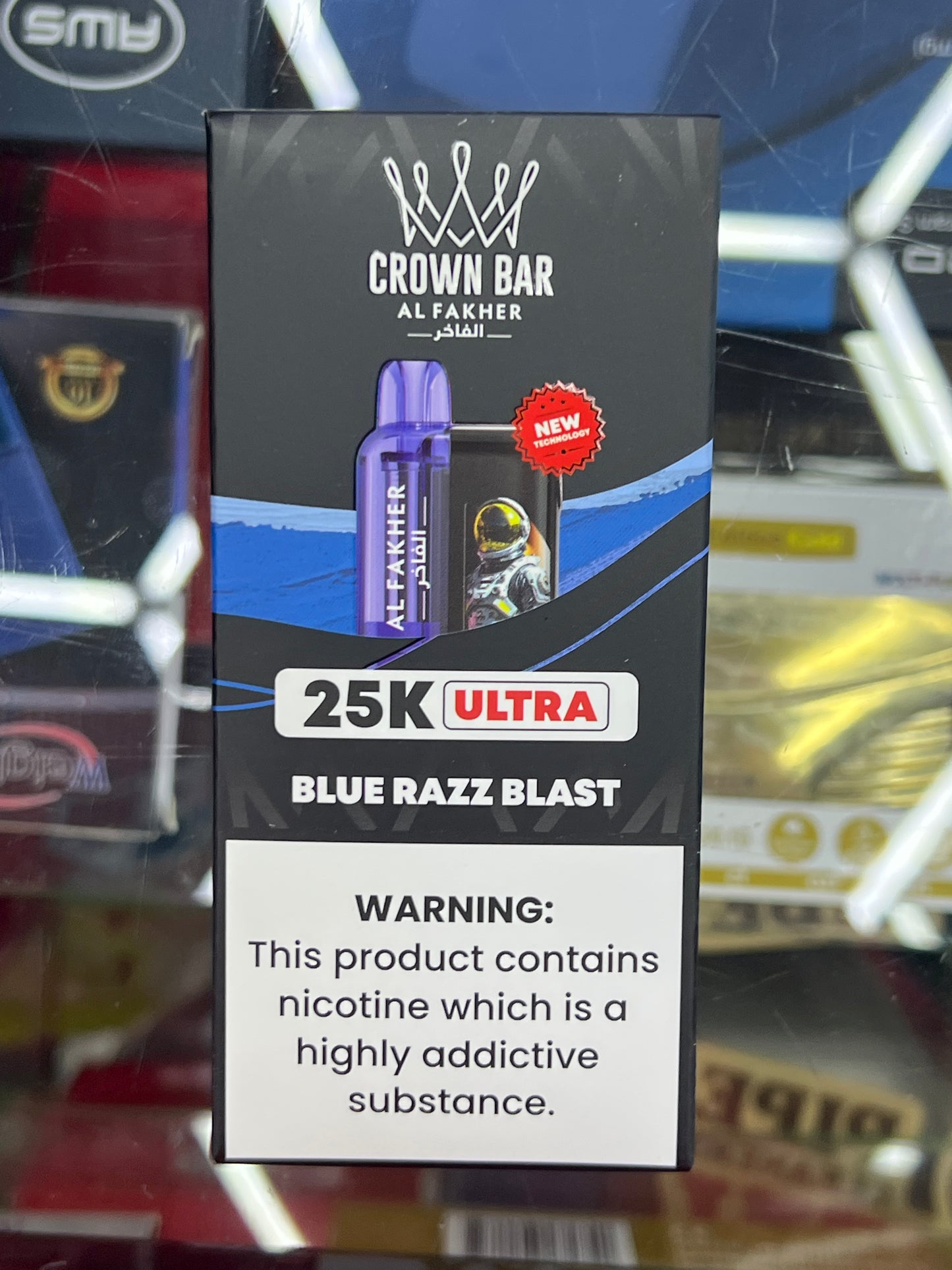 Al fakher crown bar 25k blue raz blast