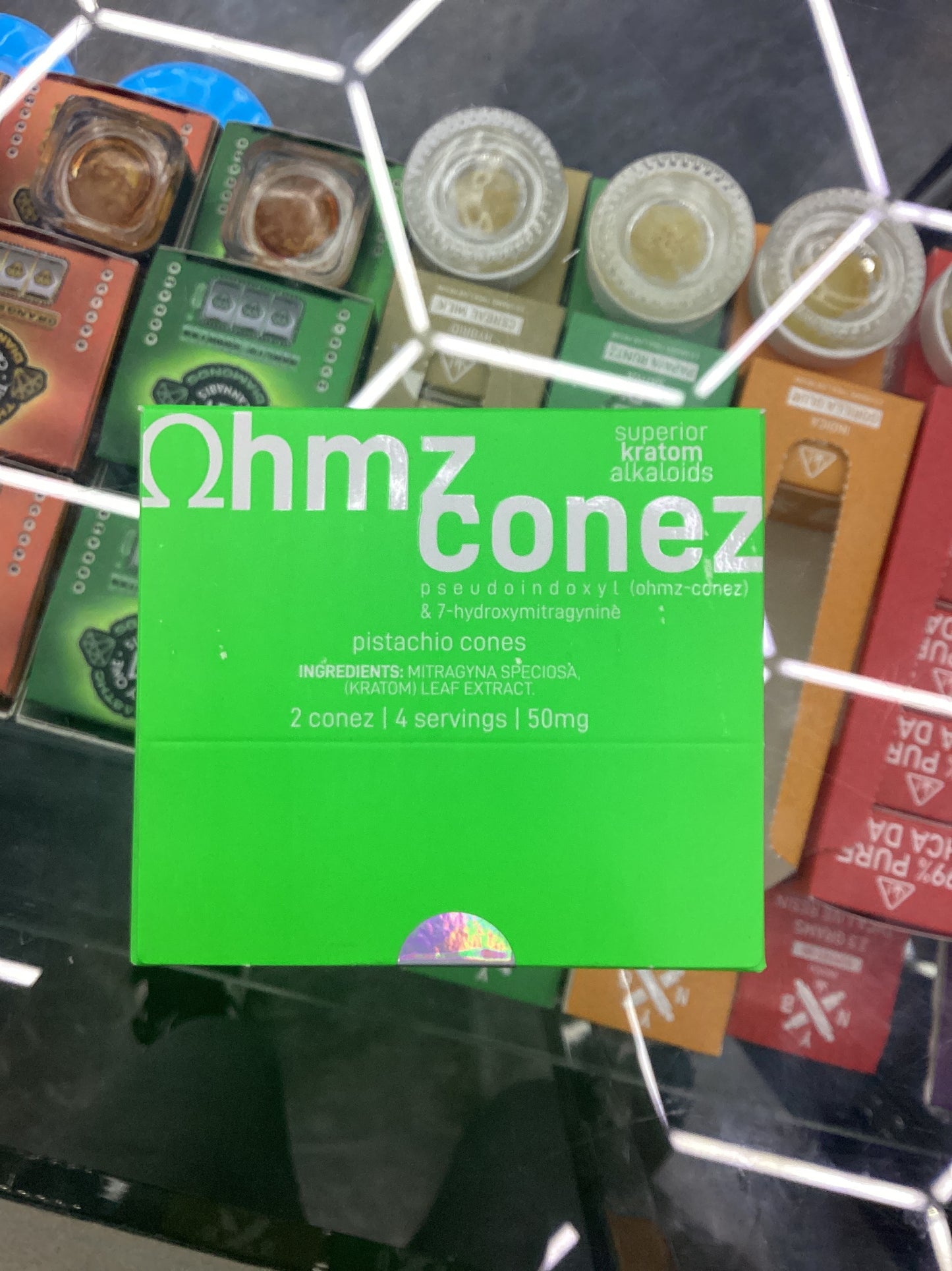 OHmz cones pistachio cones, two cones for servings 70 MG