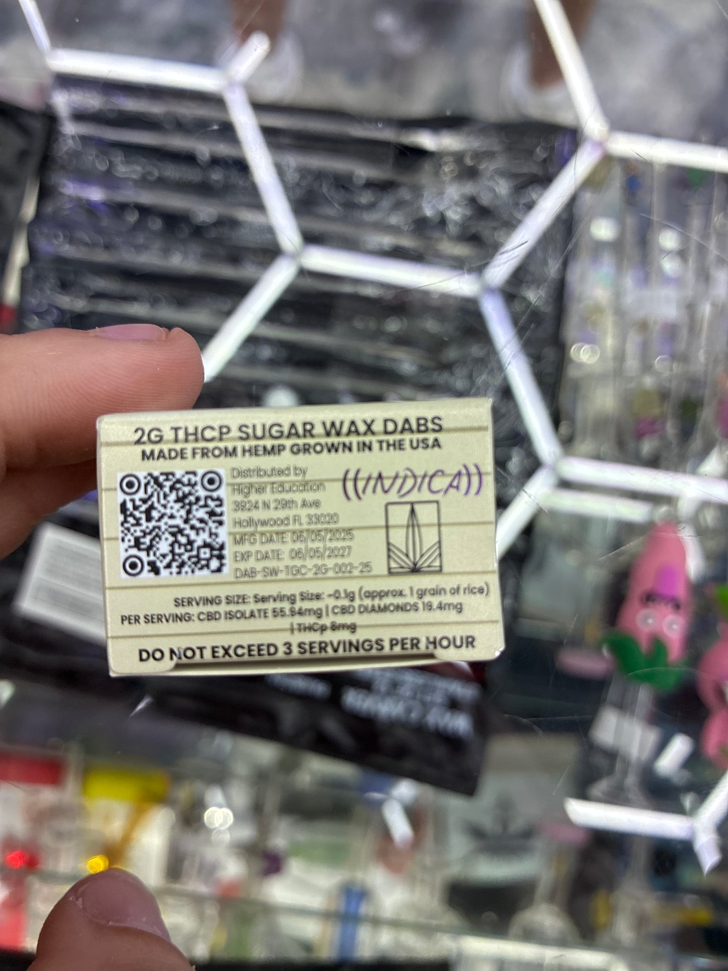 Higher education, terp sauce, THCP sugar, wax Tropicana grape ape, indica, 2 g