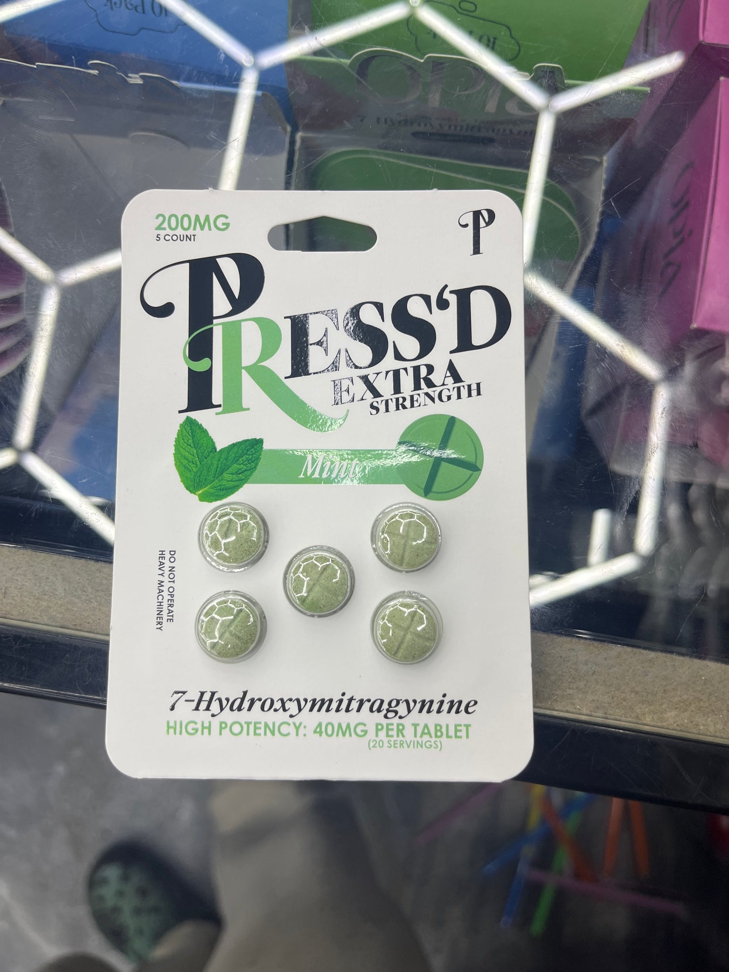 Press’d mint 40mg per tablet 5ct