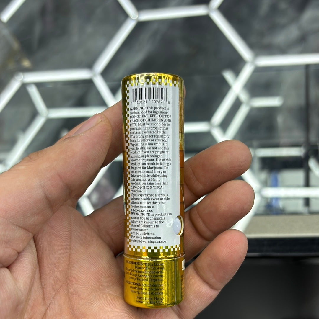 Twenty one Cannabis, THCA, liquid diamonds. Pineapple, express sativa, 2G vape cartridge