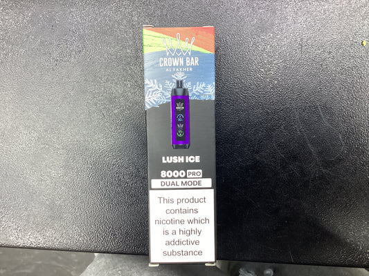 Al fakher crown bar lush ice 8000puffs