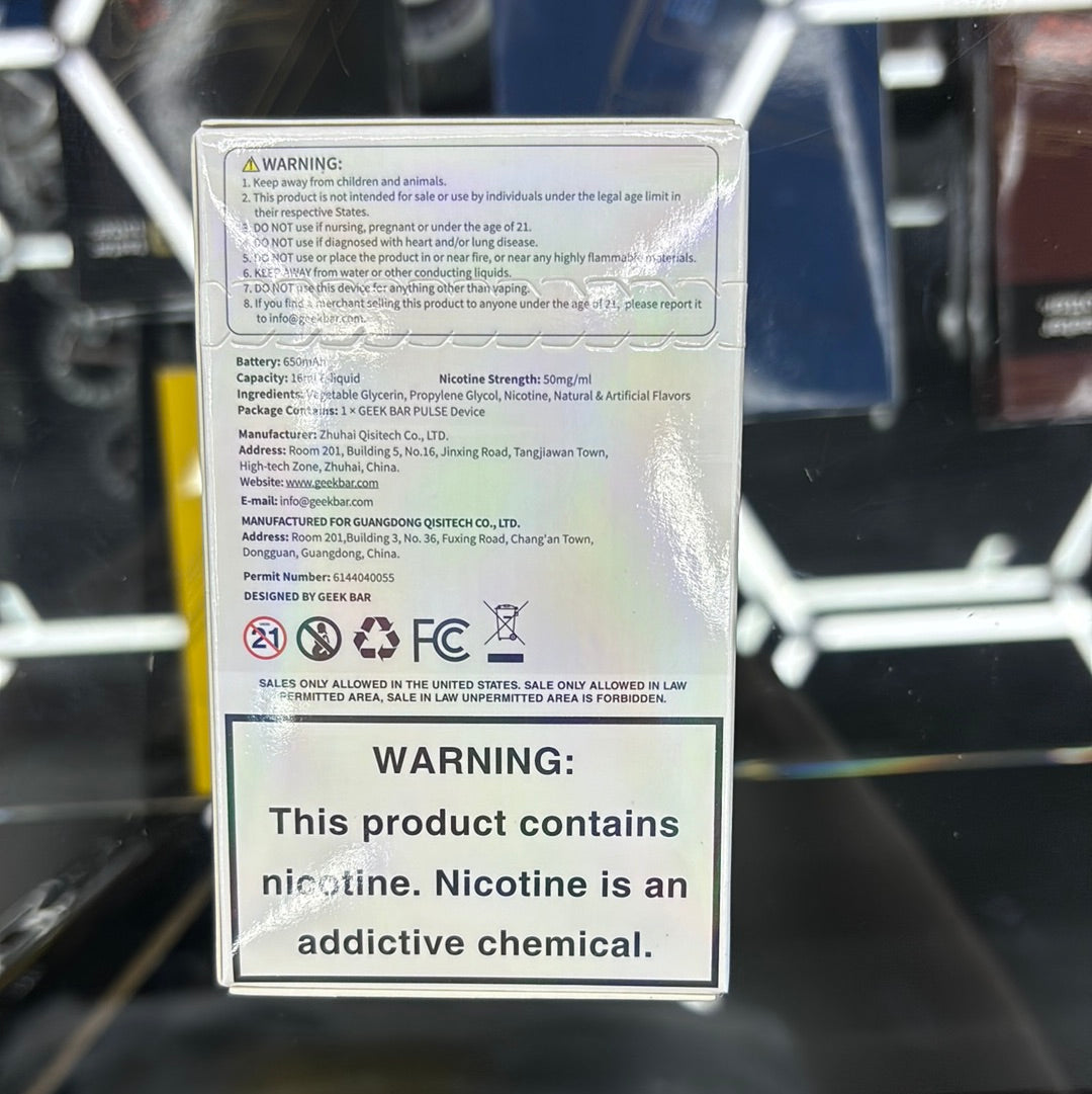 Geek bar blue razz ice