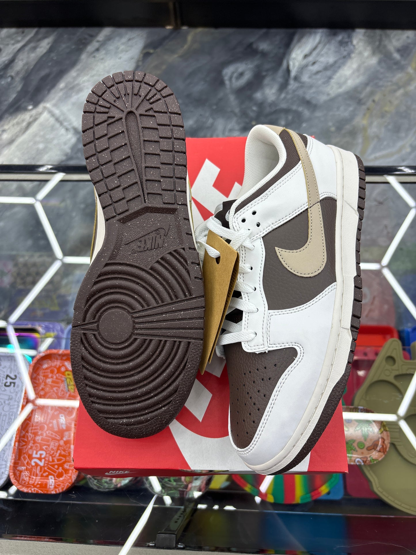 Nike dunk low summit white/khaki size 9.5 M