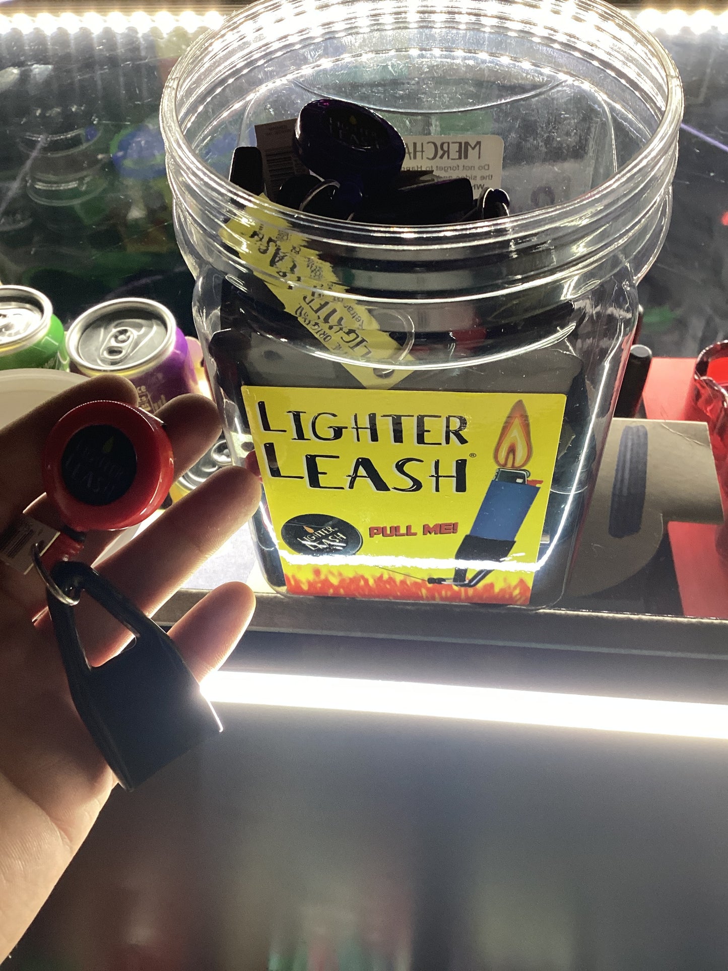 Lighter leash lighter holder