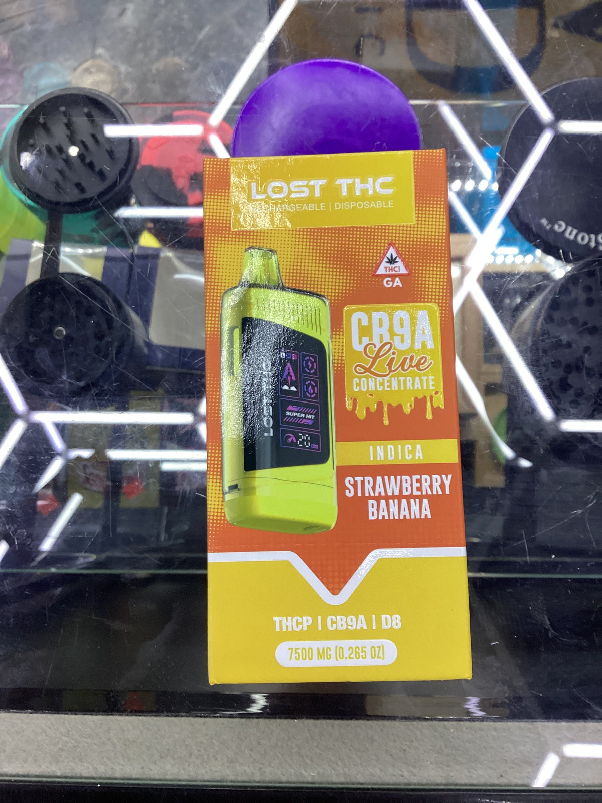 Lost thc CB9A live concentrate 7.5g strawberry banana