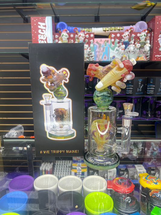 Juicy J glass 10.5” ALIEN CATERPILLAR TRAPPED IN SCIENCE!