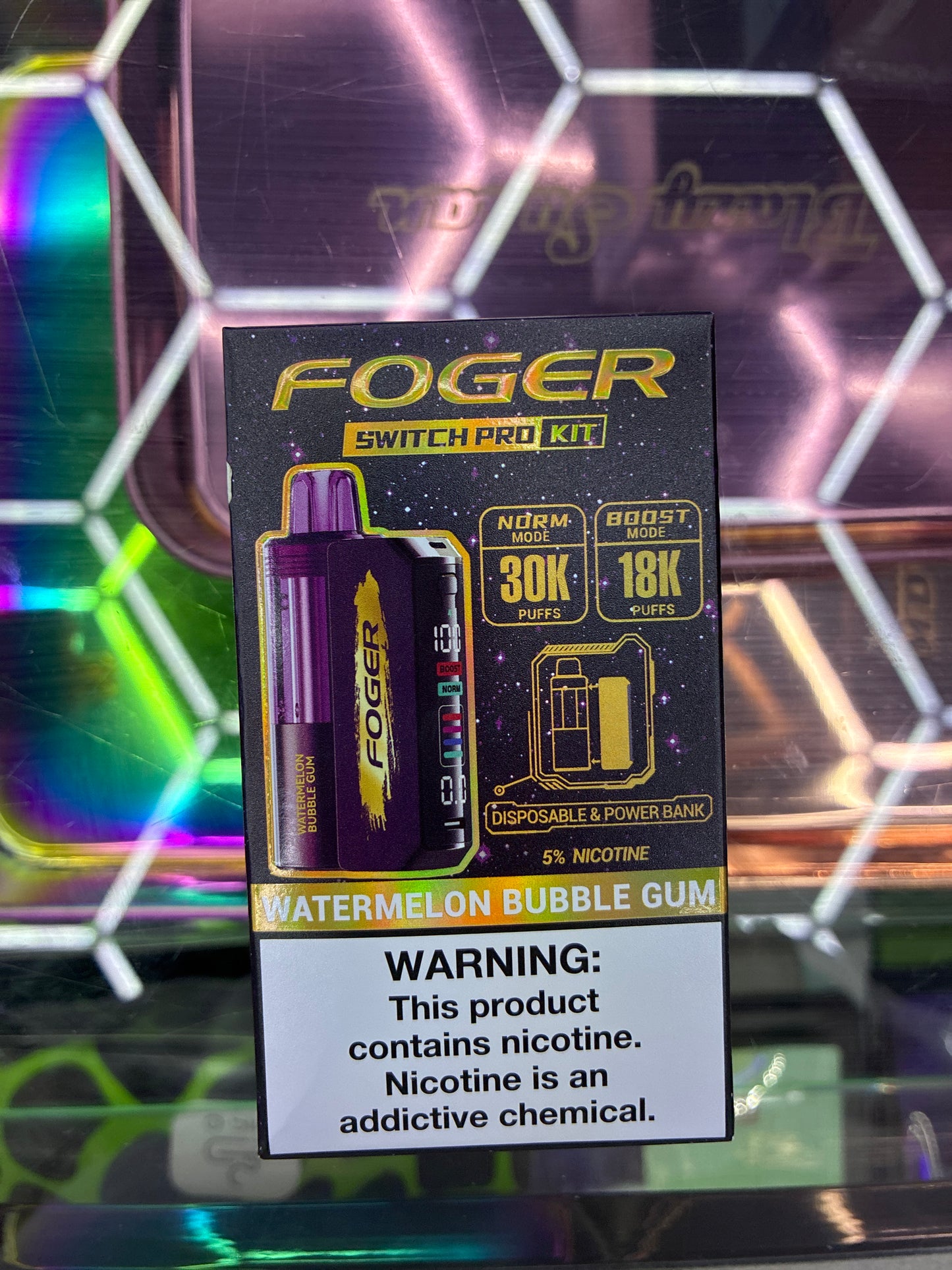 Fogger switch pro disposable kit 30k puffs watermelon bubblegum
