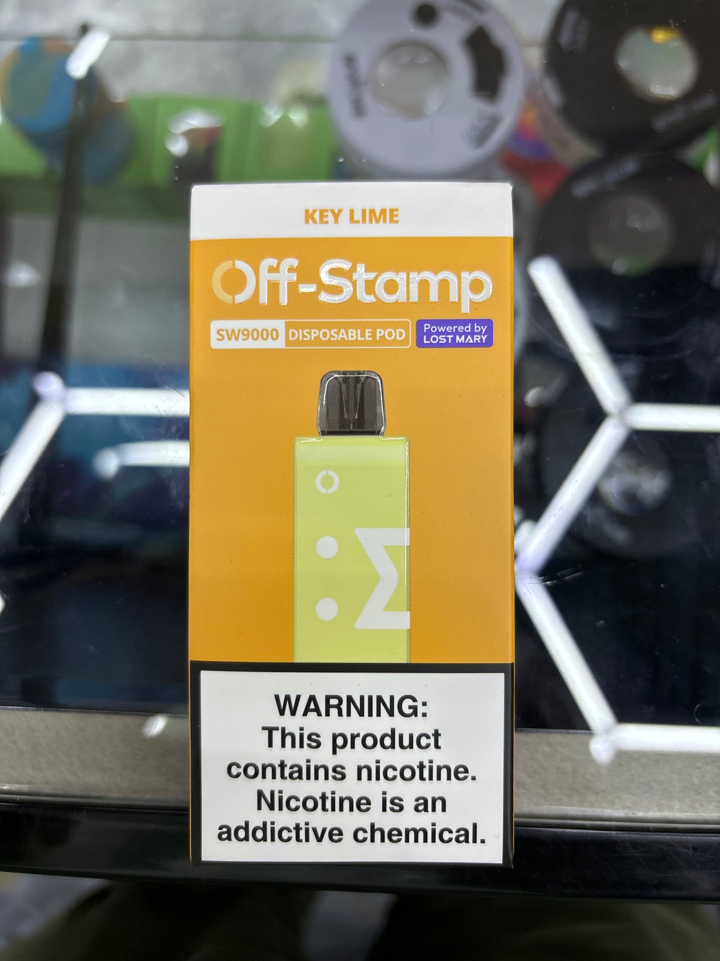 Off stamp pod key lime