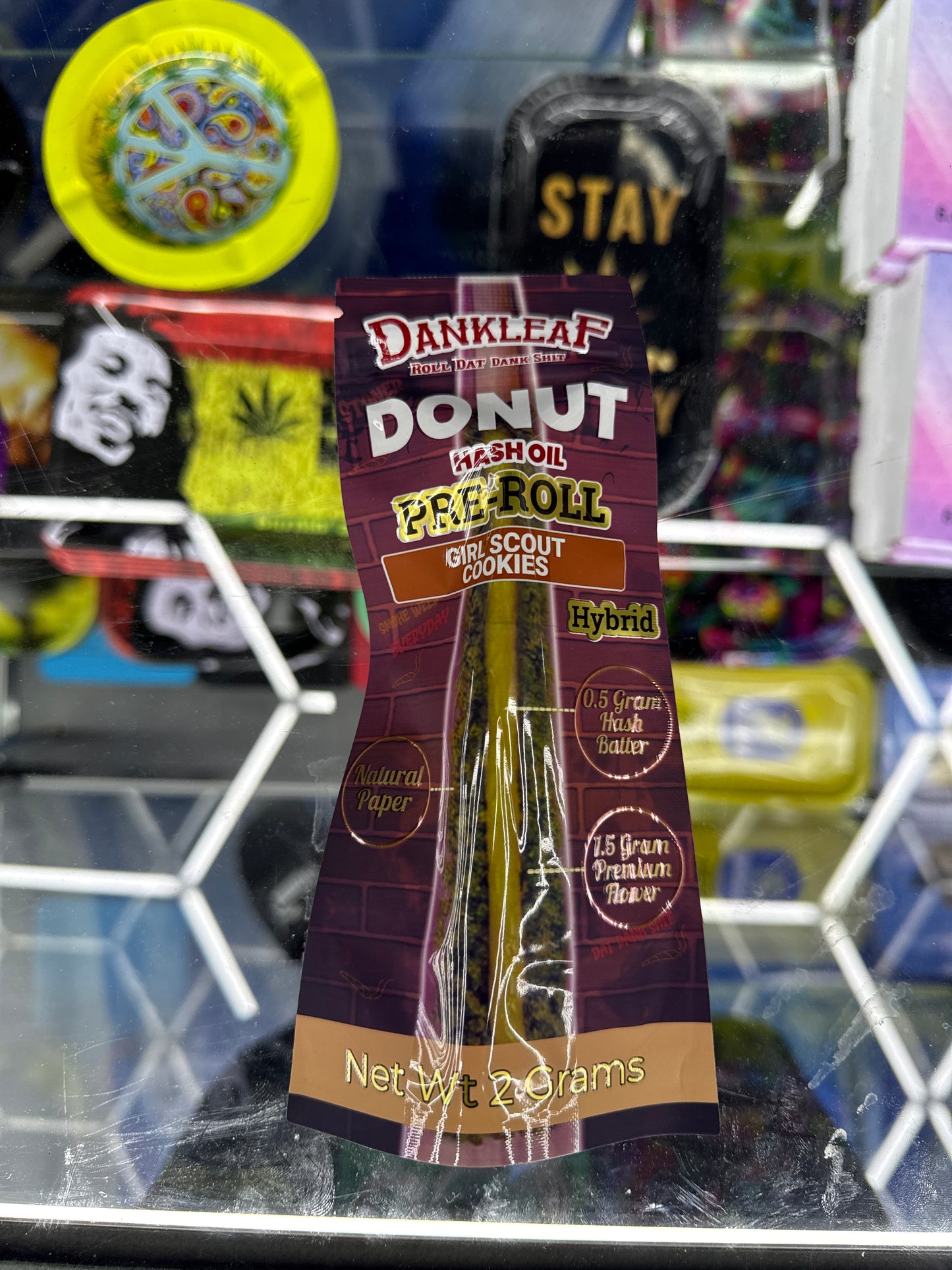 Dankleaf donut  hash oil pre rolls Girl Scout cookies, hybrid