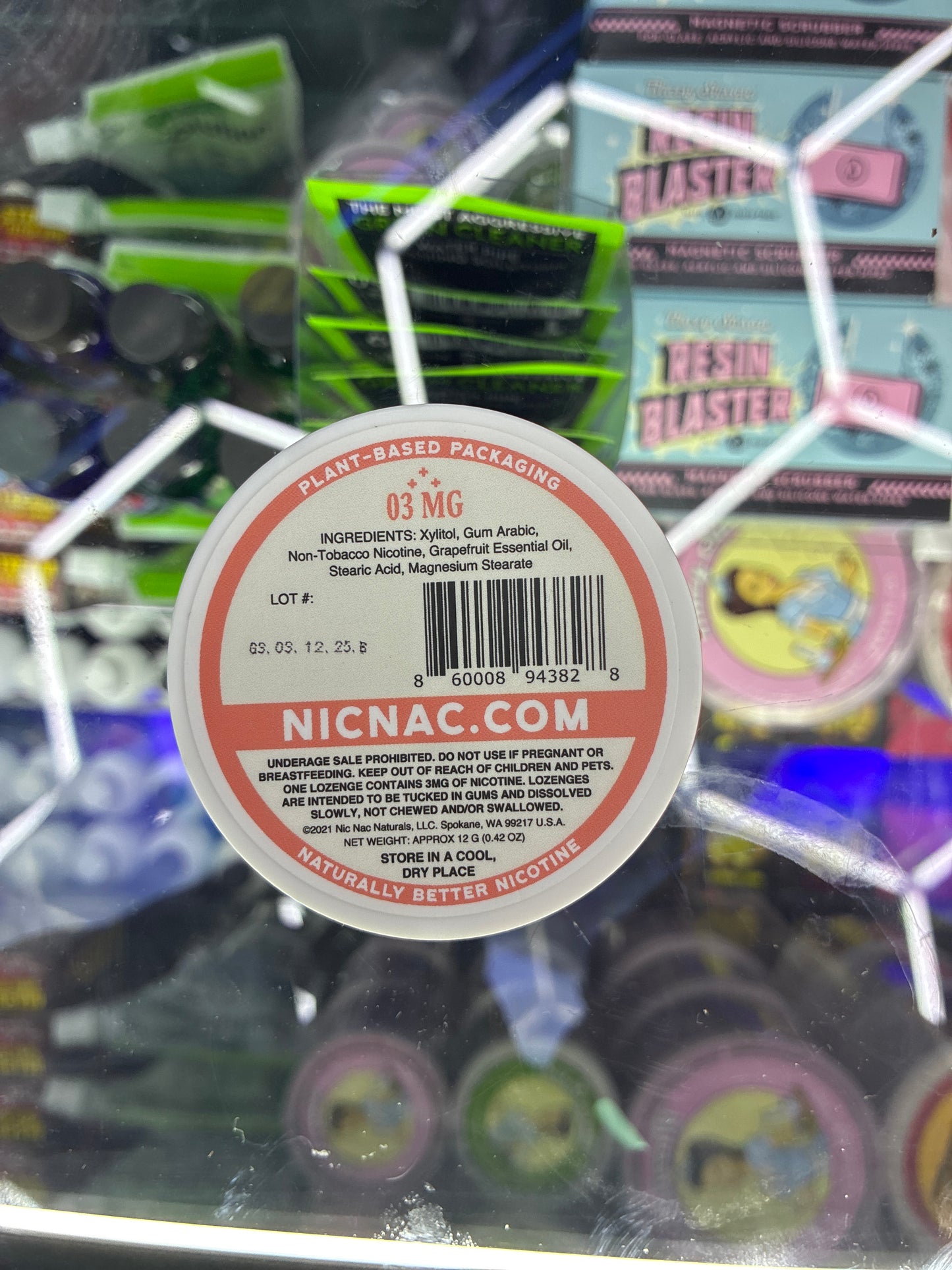 NICNAC NATURALS 15ct 03mg grapefruit