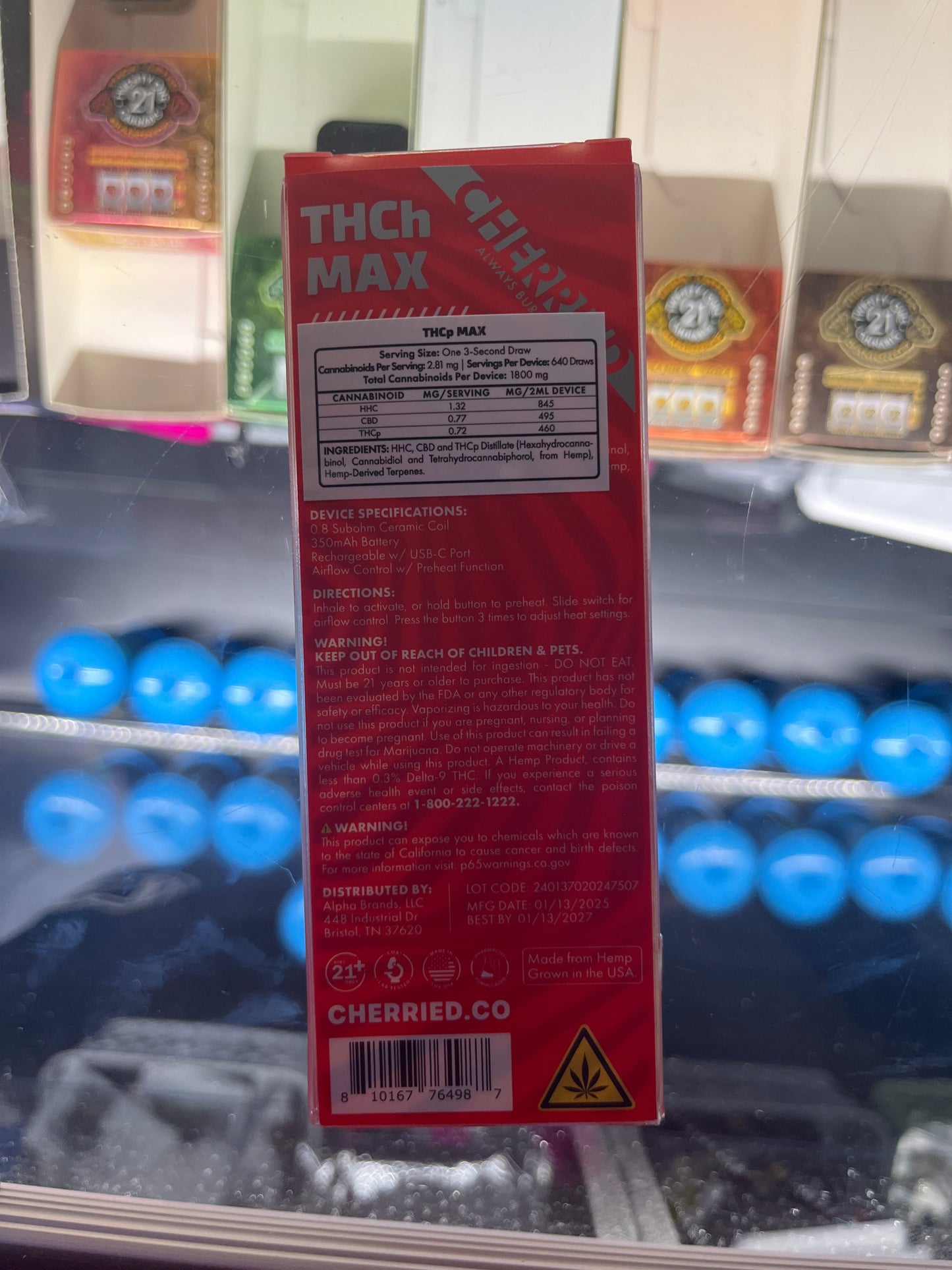 Cherried thcp max 2g dispo lemon ice sativa