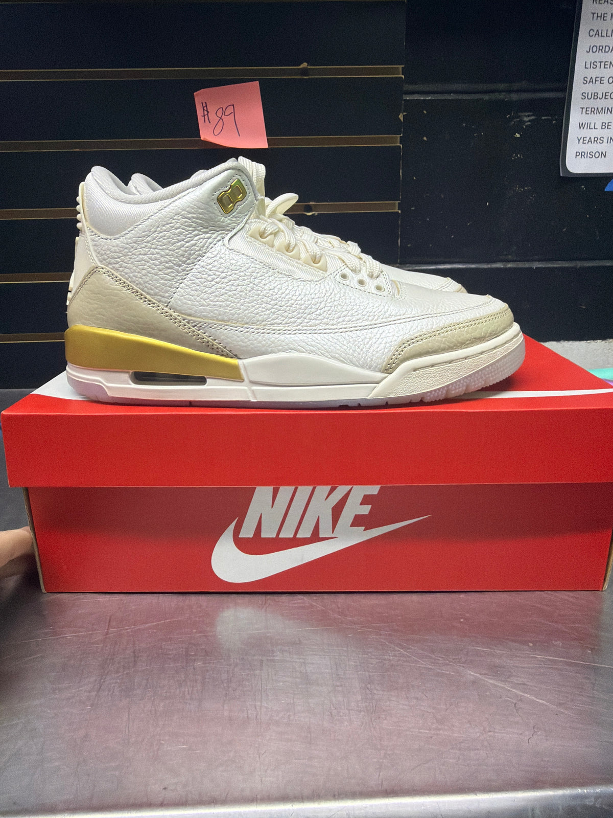 Jordan 3 Retro Champagne and Oysters Size 9