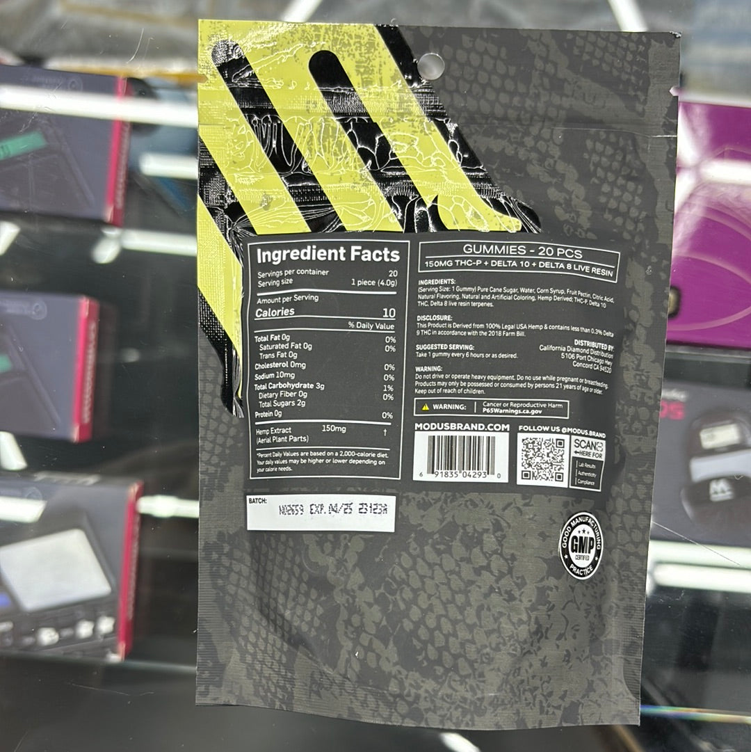 Modus knockout blend 3.0 lemon lime Indica, 3000 MG