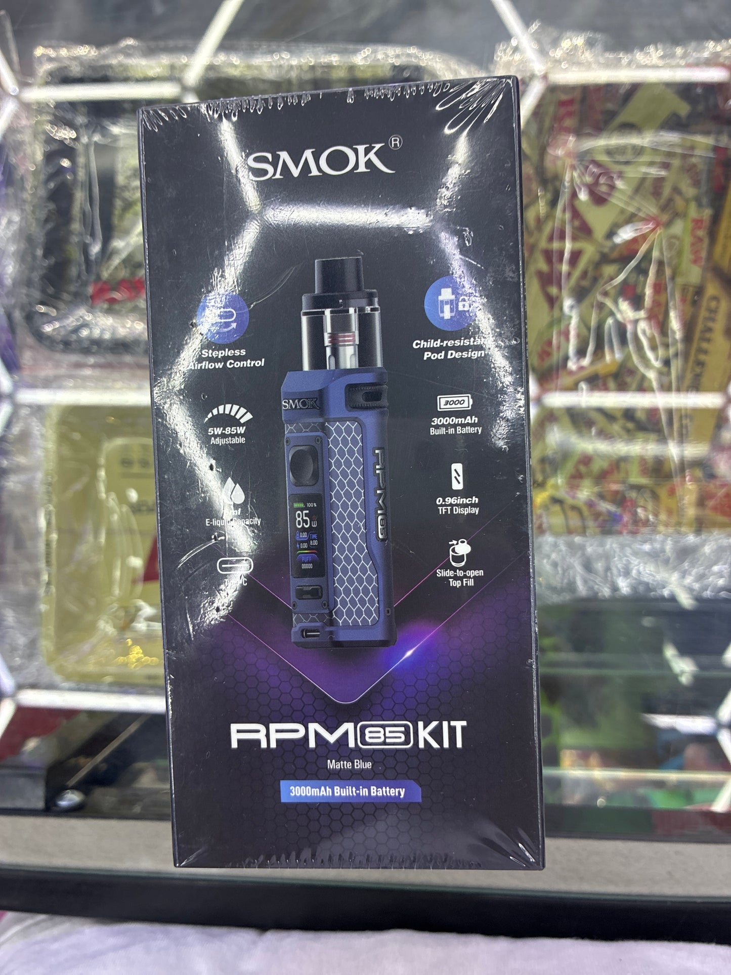Smok rpm 85 kit matte blue