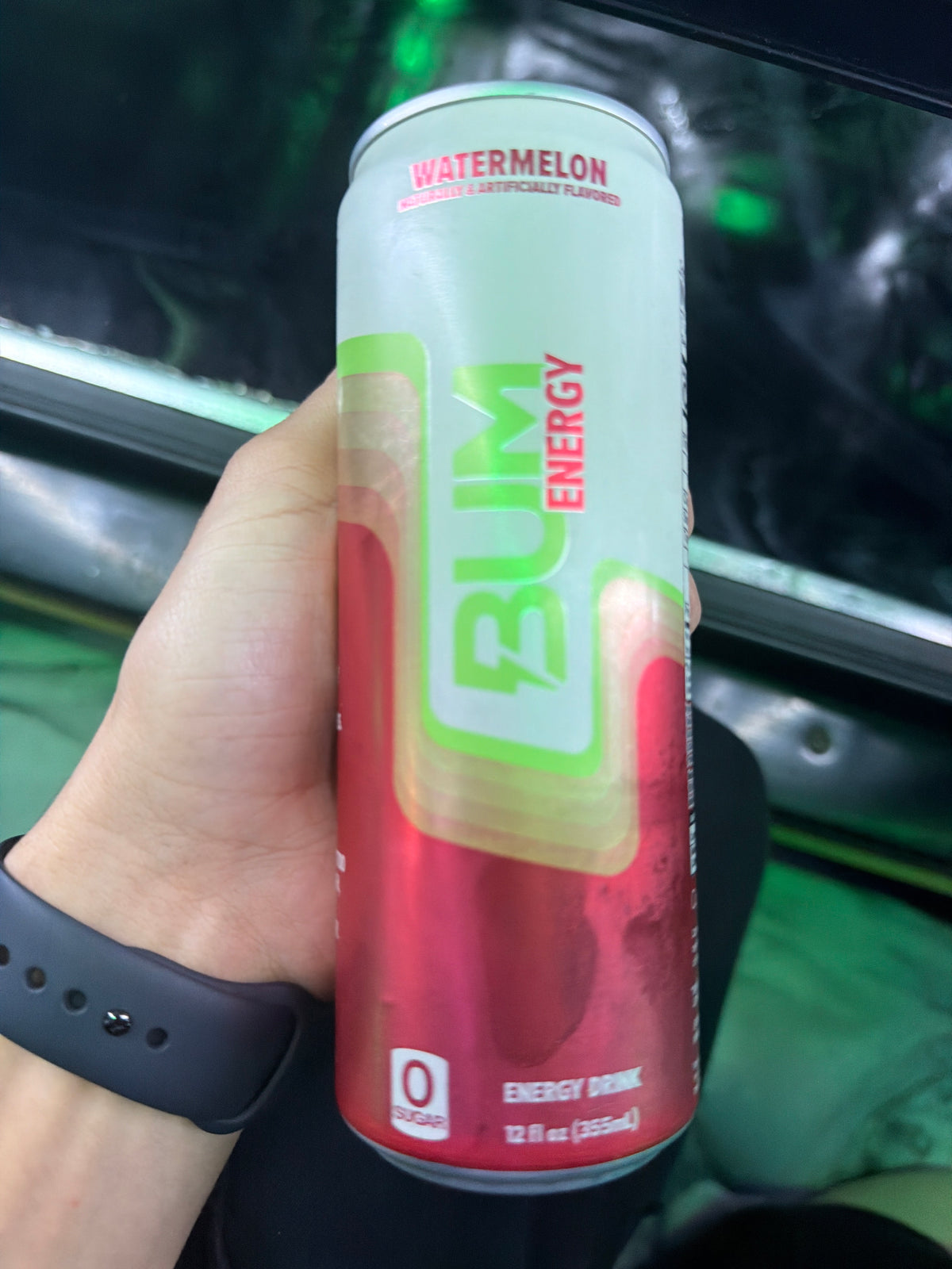 Bum Energy 112mg Natural Caffeine Watermelon