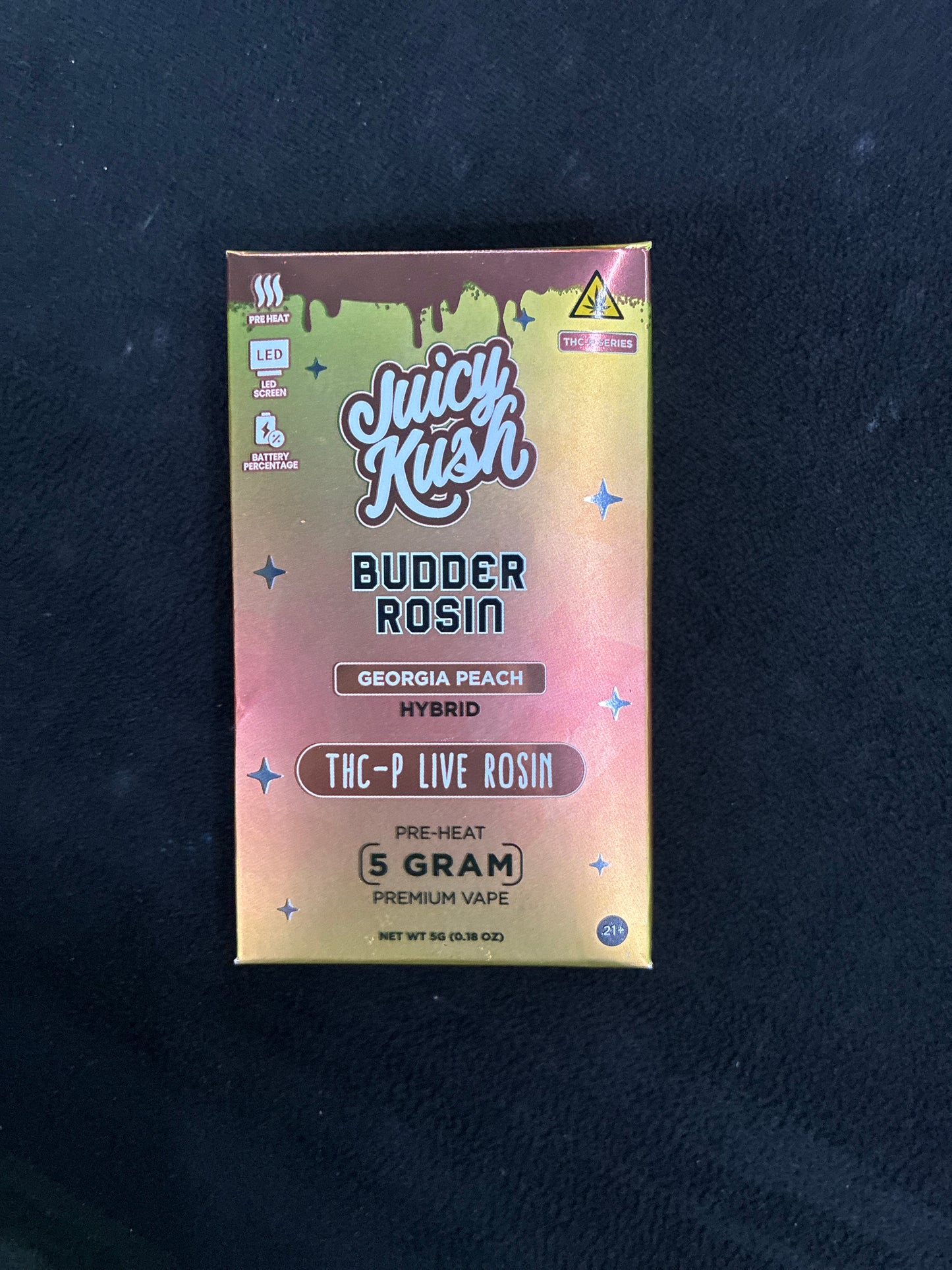 Juicy kush budder rosin Georgia peach hybrid thcp live rosin 5 gram