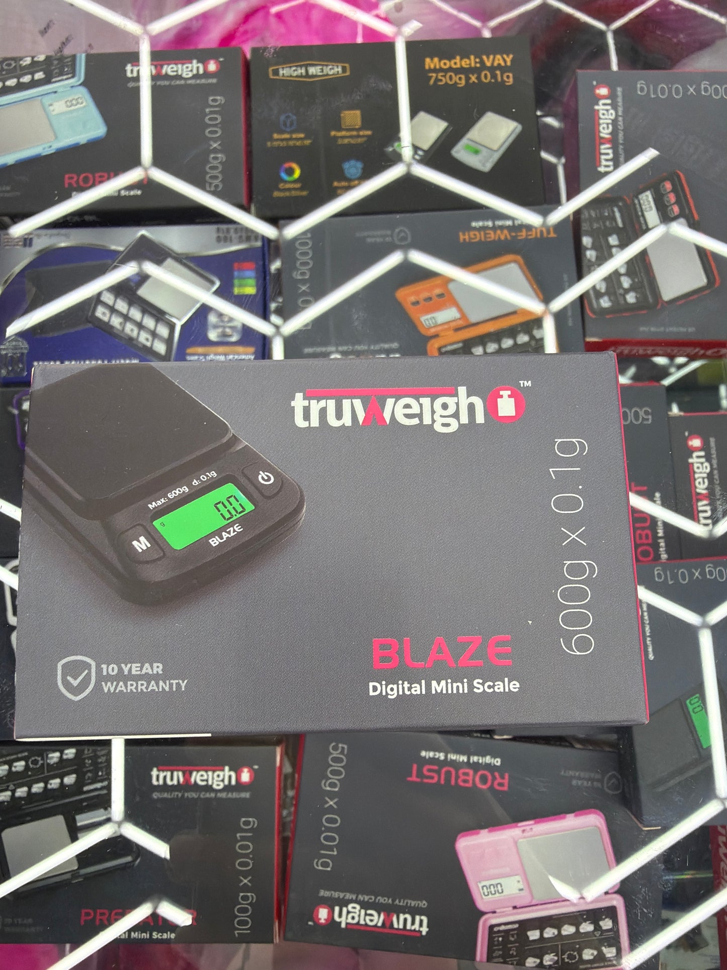 TruWeigh - Smoking ACC - Scale 1 ct - 600gm x 0.1GM - Blaze - Black