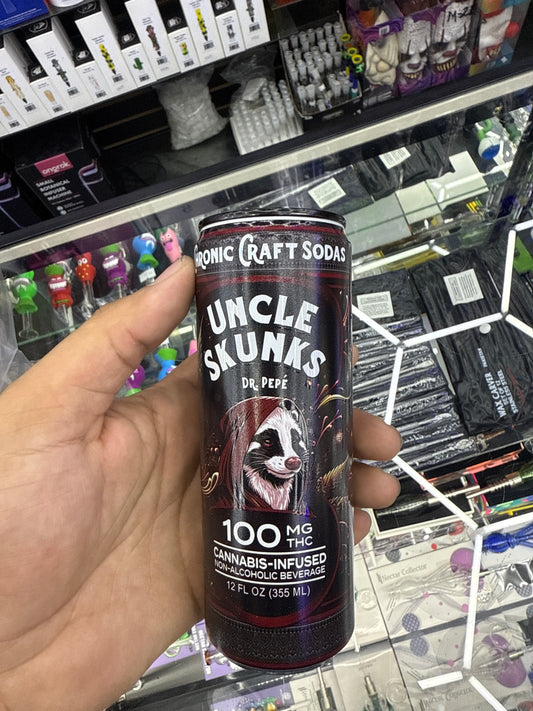 Uncle skunk’s dr pepe 100mg THCp infused drink