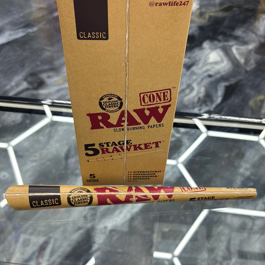 Raw cone five stage rawket classic 5 cones per pack