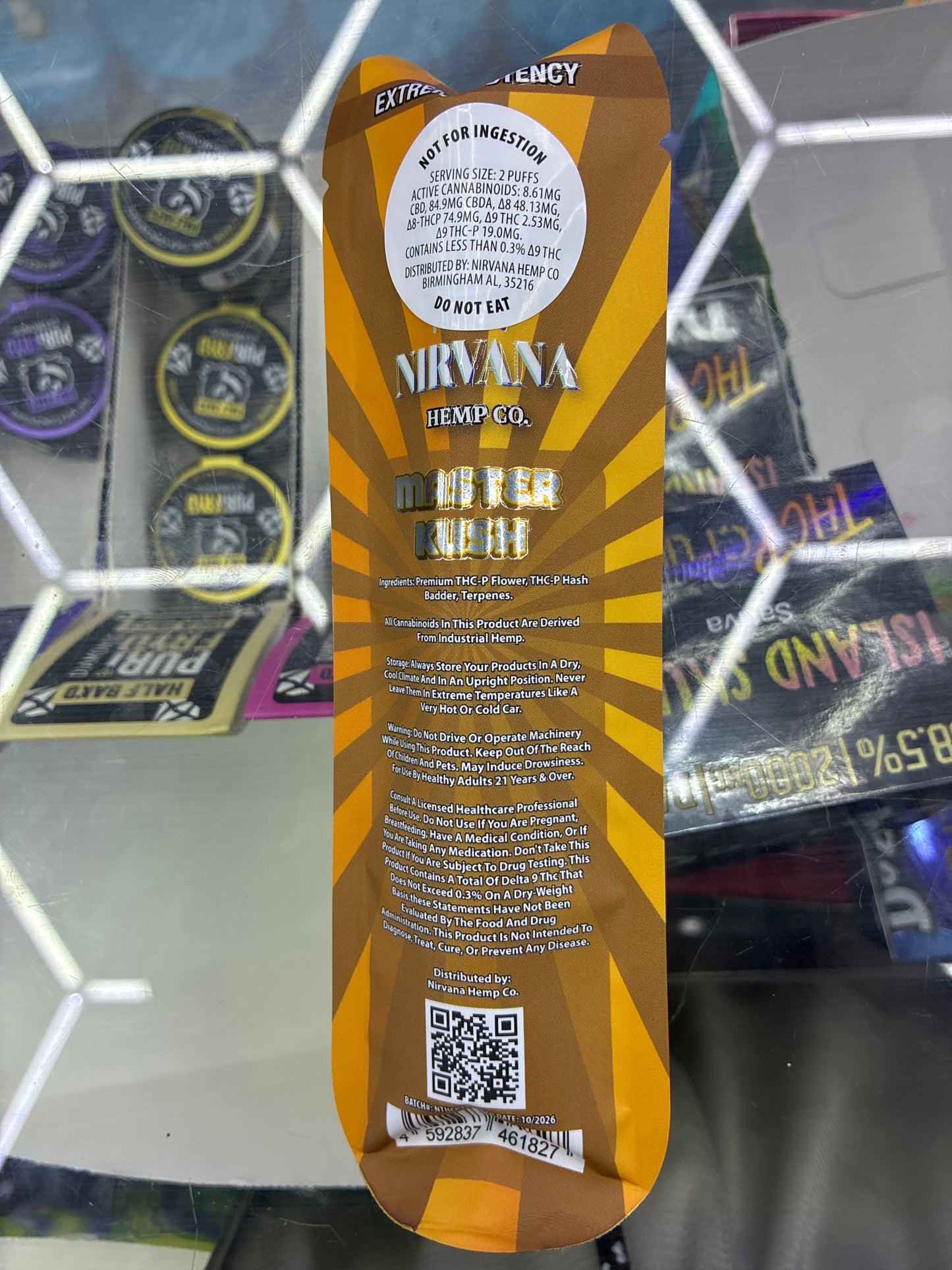 Nirvana thcp hash hole master kush indica 2.5g