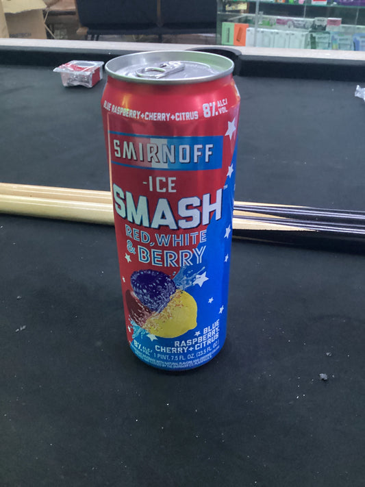 Smirnoff ice smash red, white, and berry 23.5oz