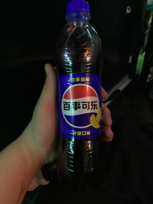 Pepsi exotic bottle lemon