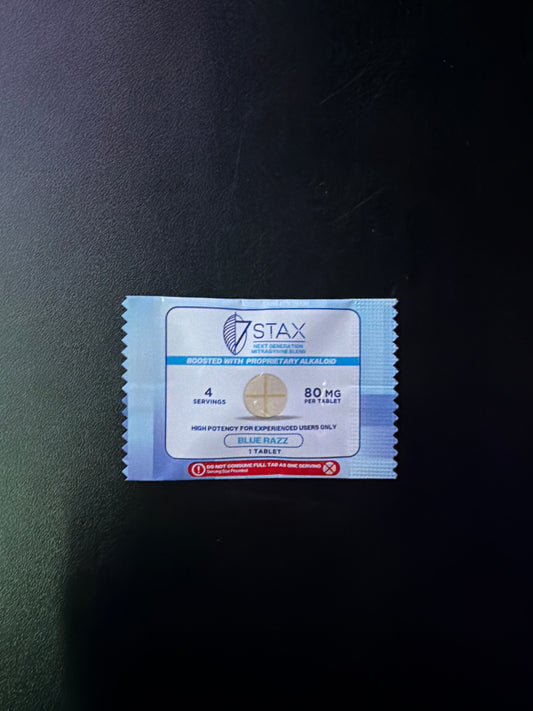 7stax proprietary alkaloid 80mg blue ras