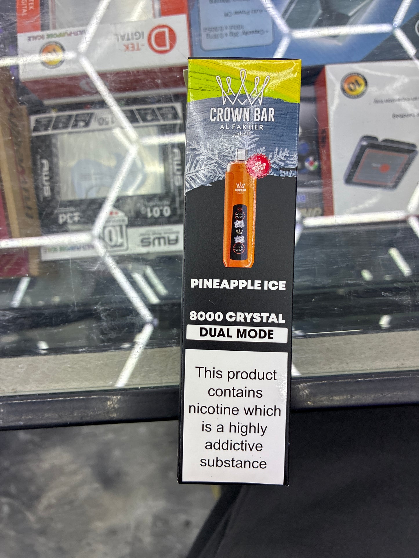 Al fakher crown pineapple ice 8000puffs